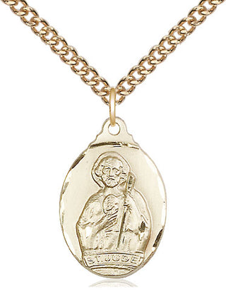 14kt Gold Saint Jude Medal