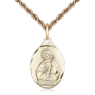 14kt Gold Saint Jude Medal