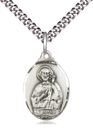 Sterling Silver Saint Jude Medal Religious Jewelry