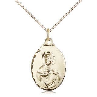 14kt Gold Filled Scapular Medal Religious Jewelry