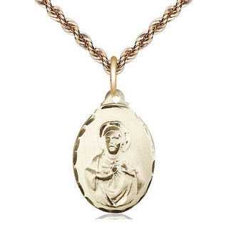 14kt Gold Scapular Medal