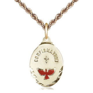 14kt Gold Filled Confirmation Medal Religious Jewelry