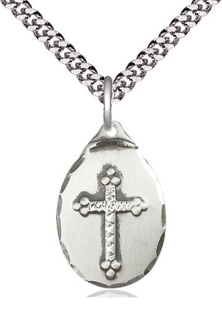 Sterling Silver Cross Medal Religious Jewelry