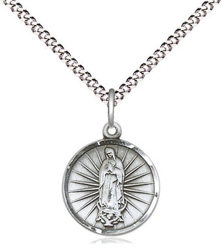 Pewter Our Lady of Guadalupe Medal Religious and Catholic Jewelry Engraved Catholic Saint Jewelry