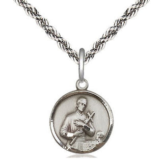 Sterling Silver Saint Gerard Medal Religious and Catholic Jewelry Engraved Catholic Saint Jewelry
