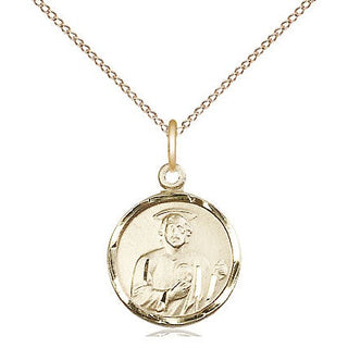 14kt Gold Filled Saint Jude Medal Religious and Catholic Jewelry Engraved Catholic Saint Jewelry