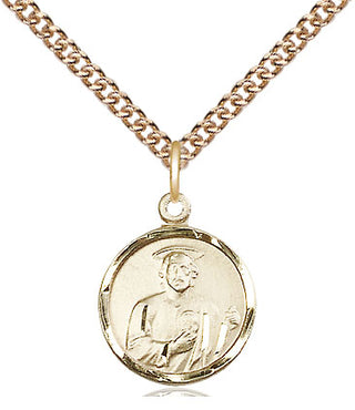 14kt Gold Filled Saint Jude Medal Religious and Catholic Jewelry Engraved Catholic Saint Jewelry
