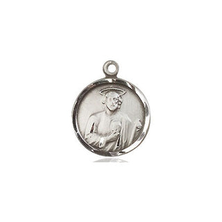 Sterling Silver Saint Jude Medal Religious and Catholic Jewelry Engraved Catholic Saint Jewelry