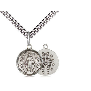 Sterling Silver Miraculous Medal Religious and Catholic Jewelry