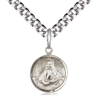 Pewter Saint Cabrini Medal Religious and Catholic Jewelry Engraved Catholic Saint Jewelry