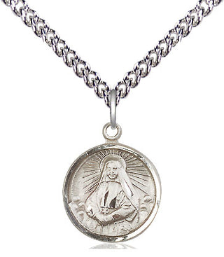 Sterling Silver Saint Cabrini Medal Religious and Catholic Jewelry Engraved Catholic Saint Jewelry