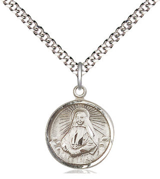 Sterling Silver Saint Cabrini Medal Religious and Catholic Jewelry Engraved Catholic Saint Jewelry