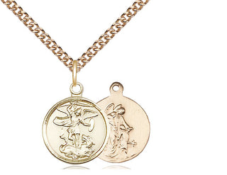 14kt Gold Filled Saint Michael the Archangel Medal Religious and Catholic Jewelry