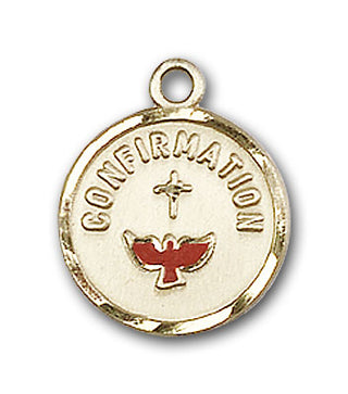 14K Gold Confirmation Pendant - Engravable