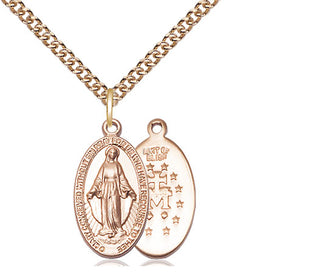 14kt Gold Filled Miraculous Medal Religious Jewelry