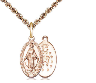 14kt Gold Filled Miraculous Medal Religious Jewelry