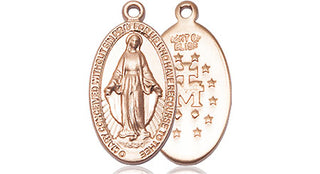 14kt Gold Miraculous Medal