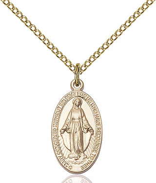 14kt Gold Miraculous Medal