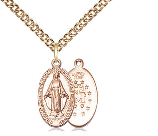 14kt Gold Miraculous Medal