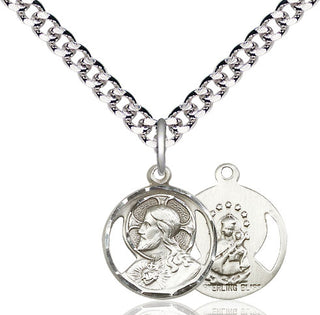 Pewter Scapular Medal Religious Jewelry