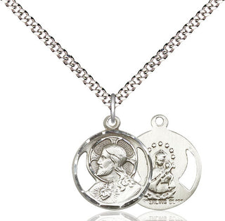 Pewter Scapular Medal Religious Jewelry