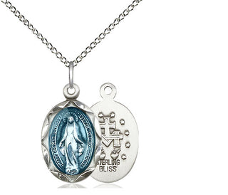 Sterling Silver Miraculous Medal Religious Jewelry