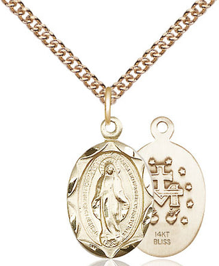 14kt Gold Miraculous Medal
