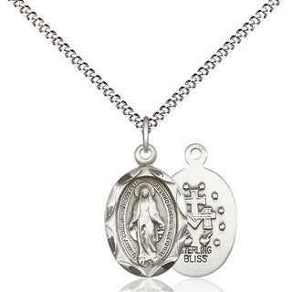 Pewter Miraculous Medal Religious Jewelry
