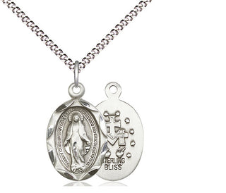 Sterling Silver Miraculous Medal Religious Jewelry
