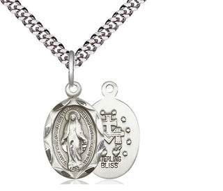Sterling Silver Miraculous Medal Religious Jewelry