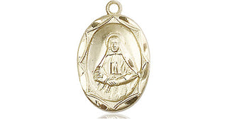 14kt Gold Filled Saint Frances Cabrini Medal Engraved Catholic Saint Jewelry