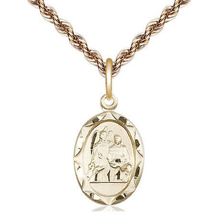 14kt Gold Filled Saint Raphael Medal Religious Jewelry Engraved Catholic Saint Jewelry