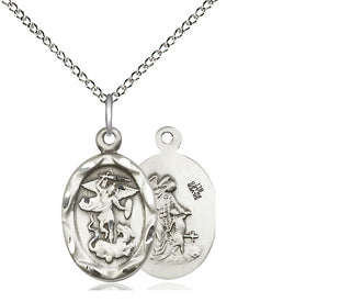 Sterling Silver Saint Michael the Archangel Medal Religious Jewelry