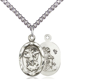 Sterling Silver Saint Michael the Archangel Medal Religious Jewelry