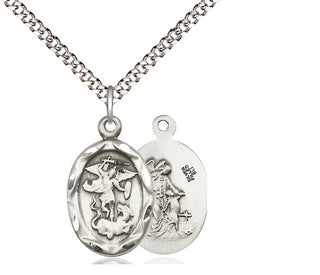 Sterling Silver Saint Michael the Archangel Medal Religious Jewelry