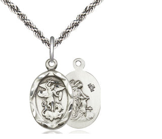 Sterling Silver Saint Michael the Archangel Medal Religious Jewelry