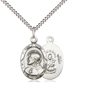 Sterling Silver Scapular Medal Religious Jewelry