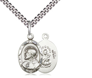 Sterling Silver Scapular Medal Religious Jewelry