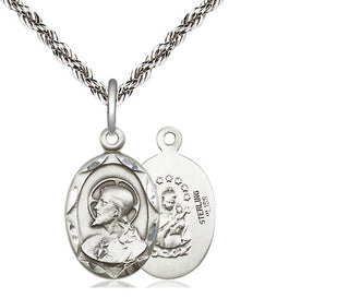 Sterling Silver Scapular Medal Religious Jewelry