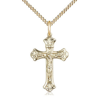 14kt Gold Filled Crucifix Medal Religious Jewelry