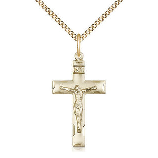 14kt Gold Filled Crucifix Medal Religious Jewelry