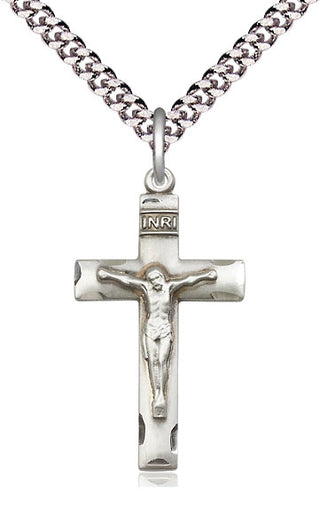 Pewter Crucifix Medal Religious Jewelry