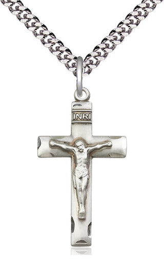 Pewter Crucifix Medal Religious Jewelry