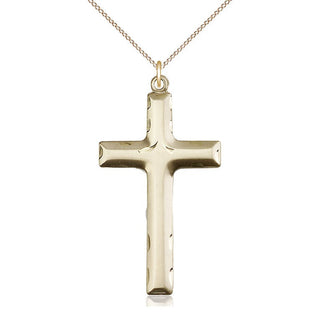 14kt Gold Filled Cross Medal Catholic Jewelry