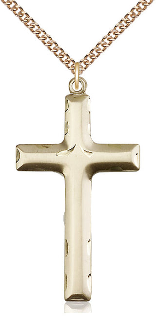 14kt Gold Filled Cross Medal Catholic Jewelry
