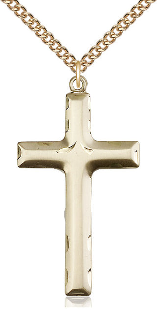 14kt Gold Filled Cross Medal Catholic Jewelry