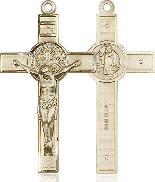 14kt Gold Filled Saint Benedict Crucifix Medal