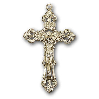 14K Gold Crucifix Pendant