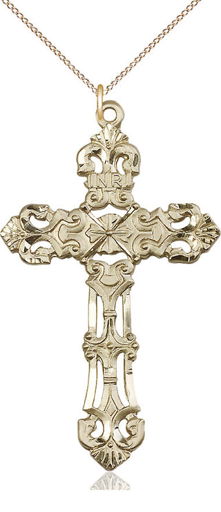 14kt Gold Cross Medal