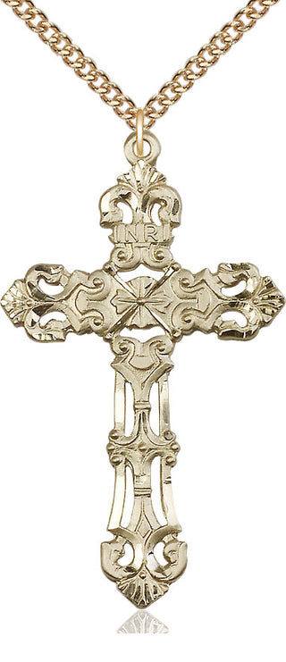 14kt Gold Cross Medal